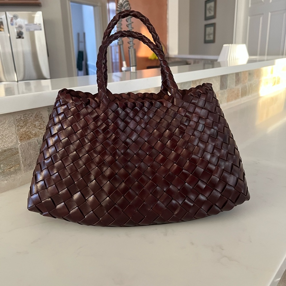 100% Woven Leather Handbag